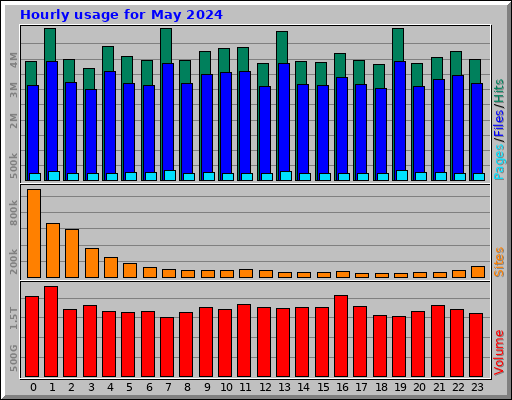 Hourly usage for May 2024