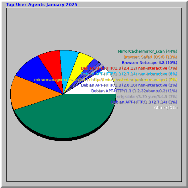 Top User Agents January 2025