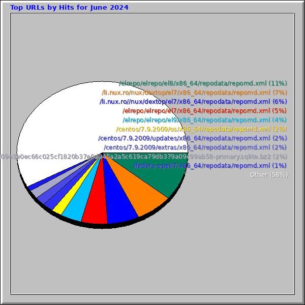 Top URLs by Hits for June 2024