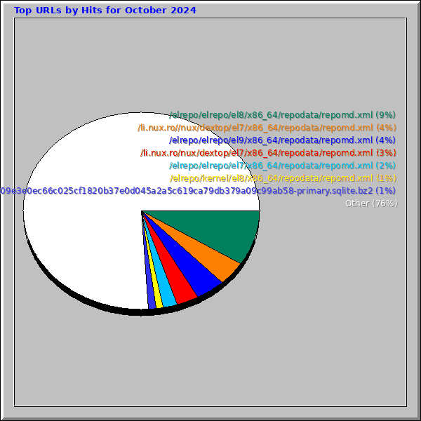 Top URLs by Hits for October 2024