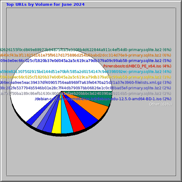 Top URLs by Volume for June 2024